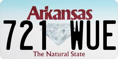 AR license plate 721WUE