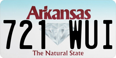 AR license plate 721WUI