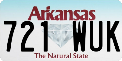 AR license plate 721WUK