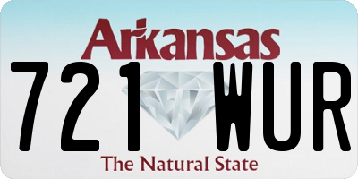 AR license plate 721WUR