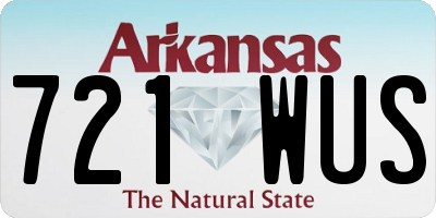 AR license plate 721WUS