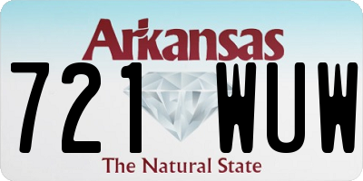 AR license plate 721WUW