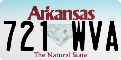 AR license plate 721WVA