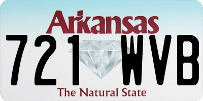 AR license plate 721WVB