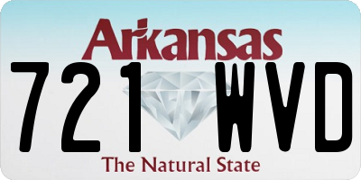 AR license plate 721WVD