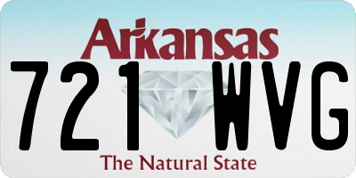 AR license plate 721WVG