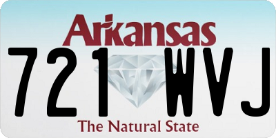 AR license plate 721WVJ