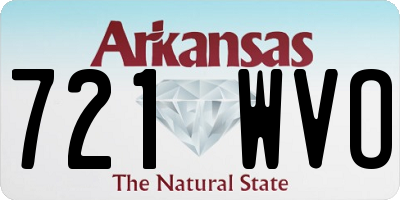 AR license plate 721WVO