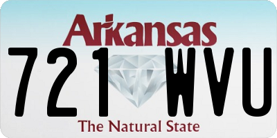 AR license plate 721WVU