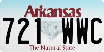 AR license plate 721WWC