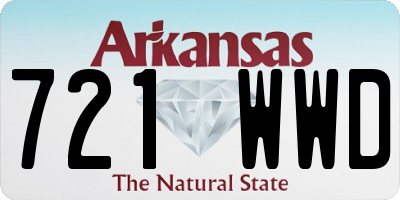 AR license plate 721WWD