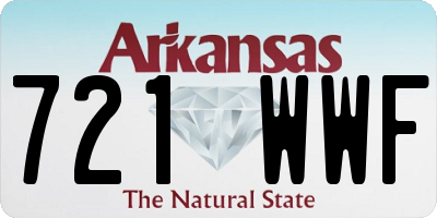 AR license plate 721WWF