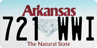 AR license plate 721WWI