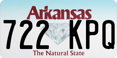 AR license plate 722KPQ