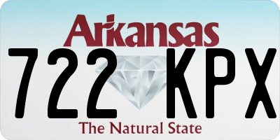 AR license plate 722KPX