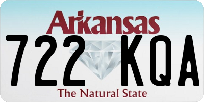 AR license plate 722KQA