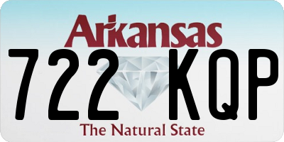 AR license plate 722KQP