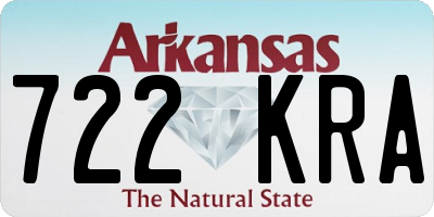 AR license plate 722KRA
