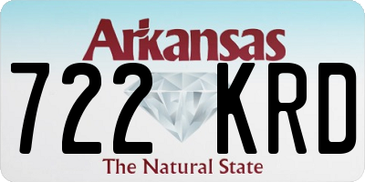 AR license plate 722KRD