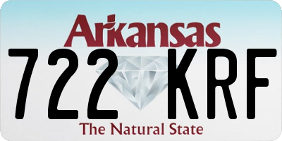 AR license plate 722KRF