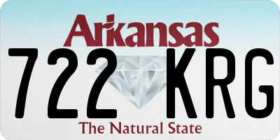 AR license plate 722KRG