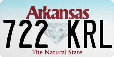 AR license plate 722KRL