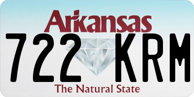 AR license plate 722KRM