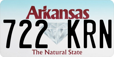 AR license plate 722KRN