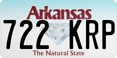 AR license plate 722KRP