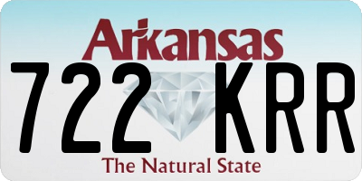 AR license plate 722KRR
