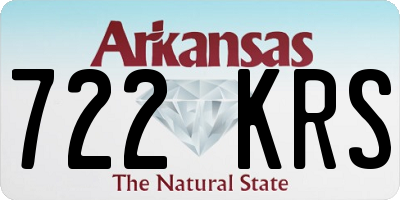 AR license plate 722KRS