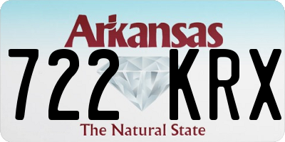 AR license plate 722KRX