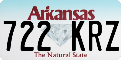 AR license plate 722KRZ