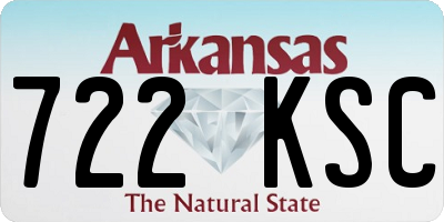 AR license plate 722KSC