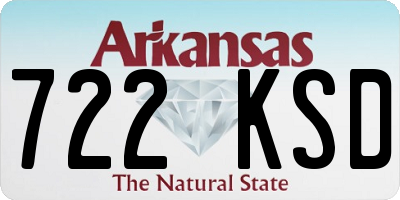 AR license plate 722KSD