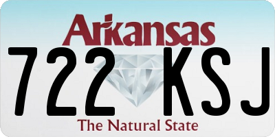 AR license plate 722KSJ