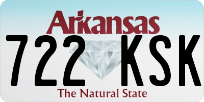 AR license plate 722KSK