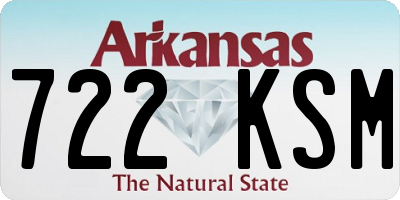 AR license plate 722KSM