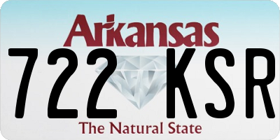 AR license plate 722KSR