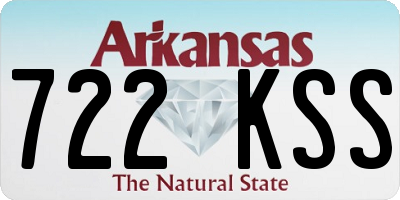 AR license plate 722KSS