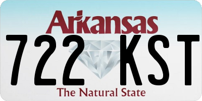AR license plate 722KST