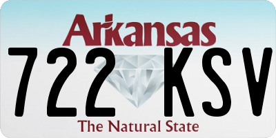 AR license plate 722KSV