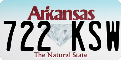 AR license plate 722KSW
