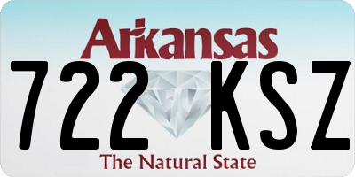AR license plate 722KSZ