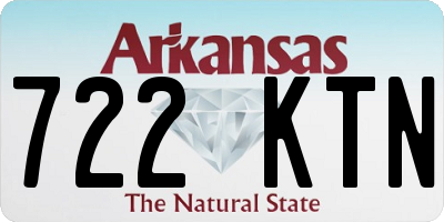 AR license plate 722KTN