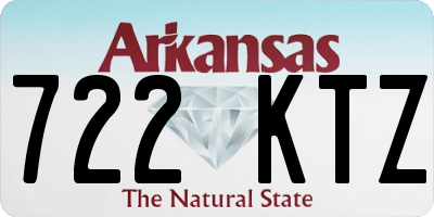 AR license plate 722KTZ