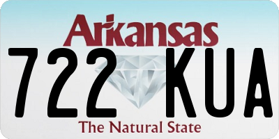 AR license plate 722KUA