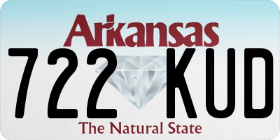 AR license plate 722KUD