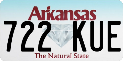 AR license plate 722KUE