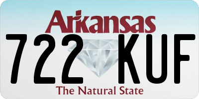 AR license plate 722KUF